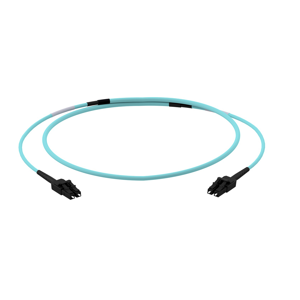 LWL-Patchkabel Duplex Multimode OM3, LC-PC/LC-PC, I-V(ZN)H(ZN)H rund 5,0 mm, mit LC Compact