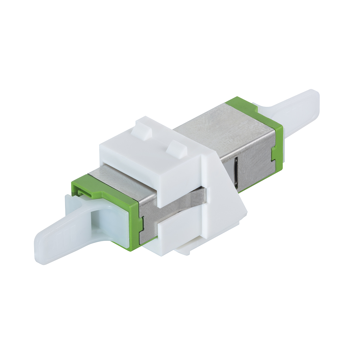 E2000 APC singlemode OS2 simplex adapter green with keystone adapter