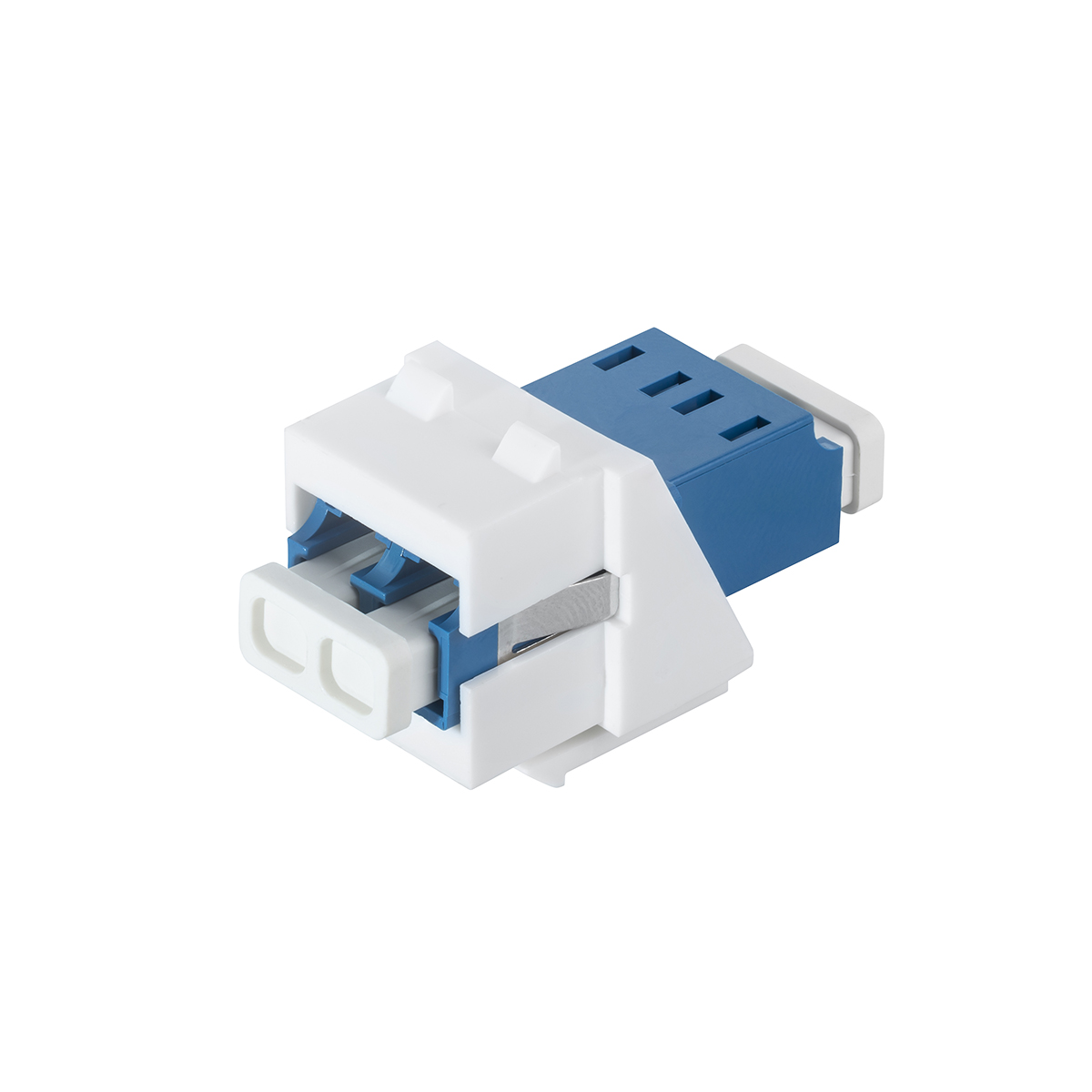 LC-Duplex singlemode OS2 adapter blue with keystone adapter