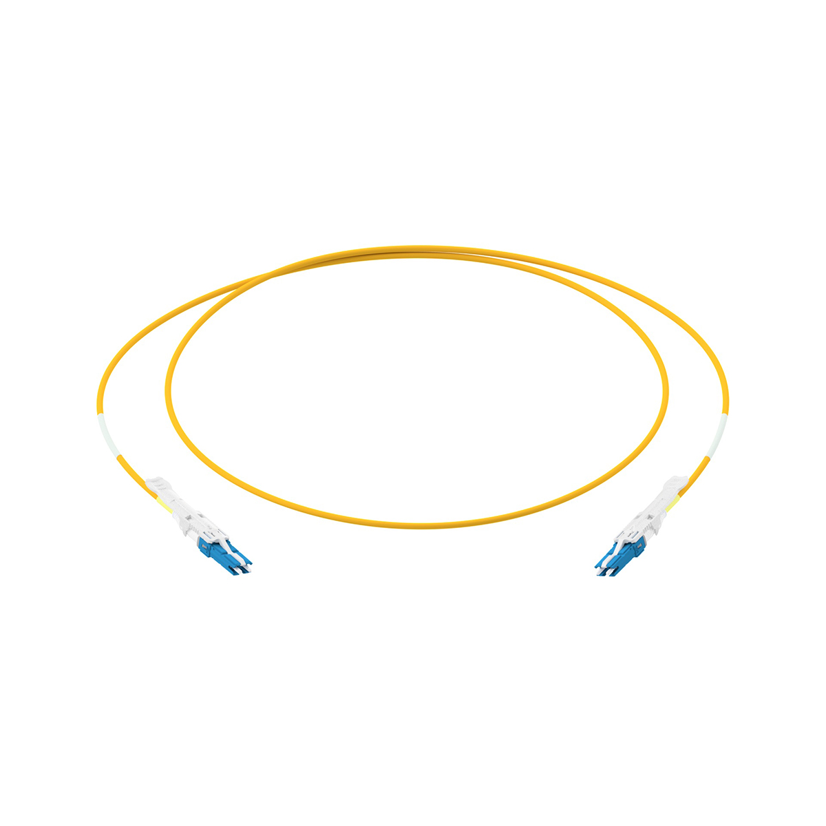 Fiber optic patch cord duplex singlemode OS2, CS-PC/CS-PC, I-V(ZN)H rund 2,0 mm, with CS EZ-Flip, 2,0m