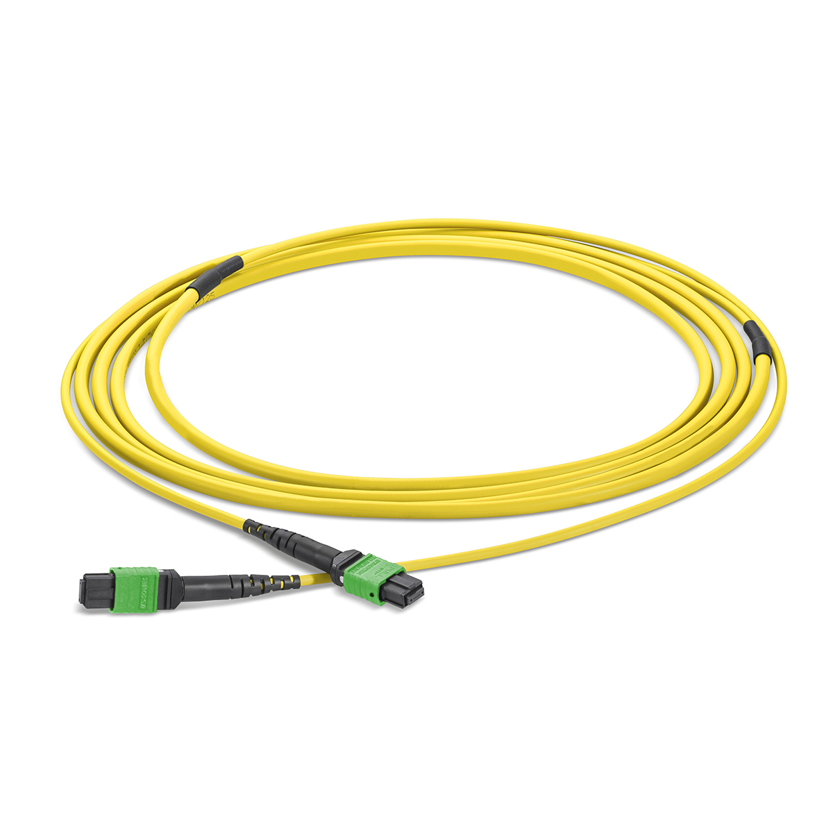 Fiber optic patch cord 12 fibers singlemode OS2, MTP®-APC-f/ MTP®-APC-f, I-F(ZN)H(ZN)H rund 4,5 mm