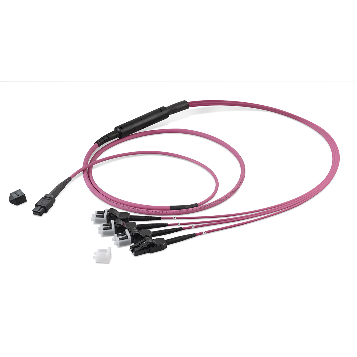 LWL-Harness 8 Fasern Multimode OM4, MTP®-PC-f/ LC-Compact, I-F(ZN)H(ZN)H