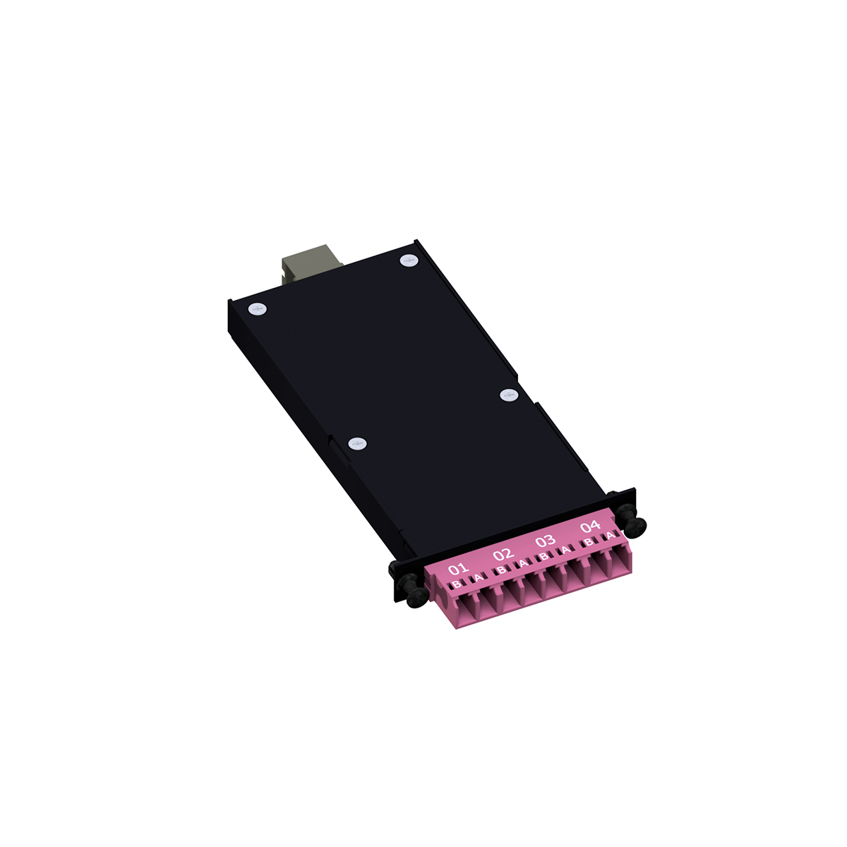 SMAP-G2 HD MTP module cassettes 1/3 HE with 6/6 width partition, 8 fibres, LC-Duplex / MTP OCTO multimode fitting for PreCONNECT® OCTO trunks