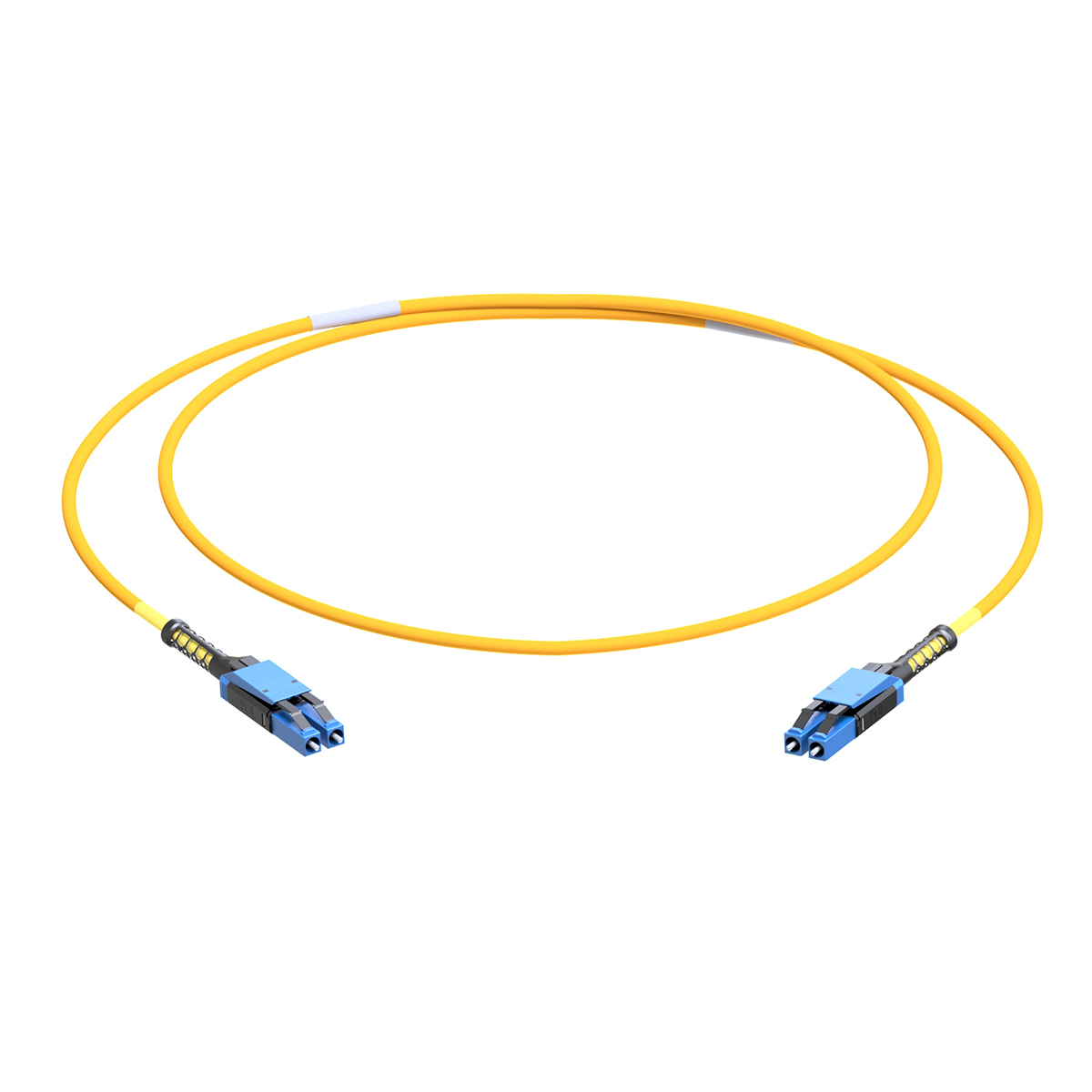 Fiber optic patch cord duplex singlemode OS2, LC-PC/LC-PC, I-V(ZN)H rund 2,0 mm, with LC Compact Push Pull Boot