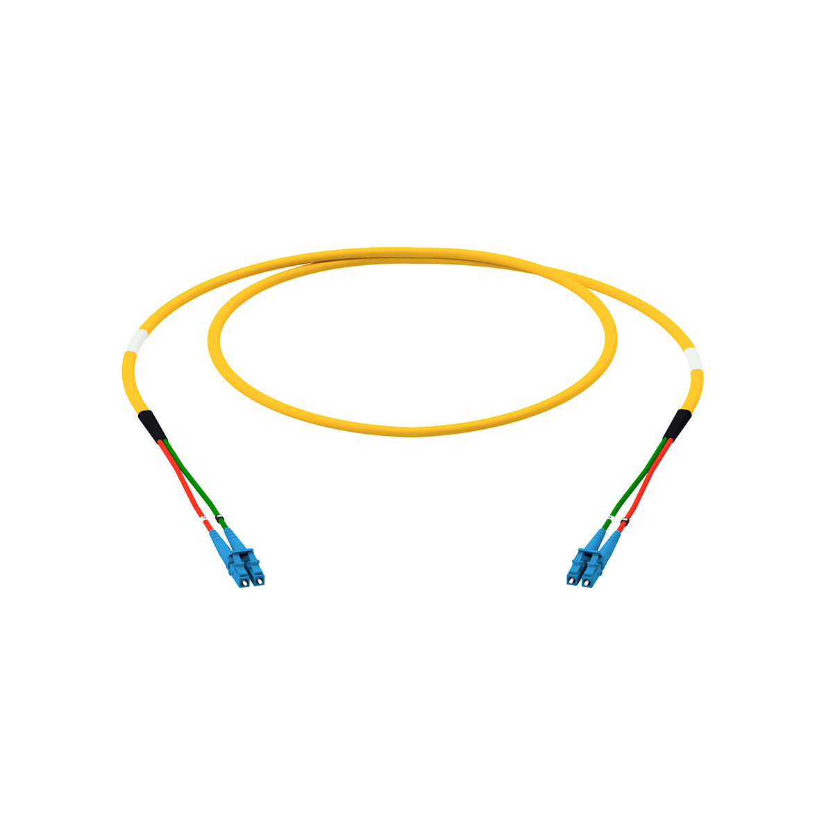 Fiber optic patch cord duplex singlemode OS2, LC-PC/LC-PC, I-V(ZN)HH 2x 2,8 mm