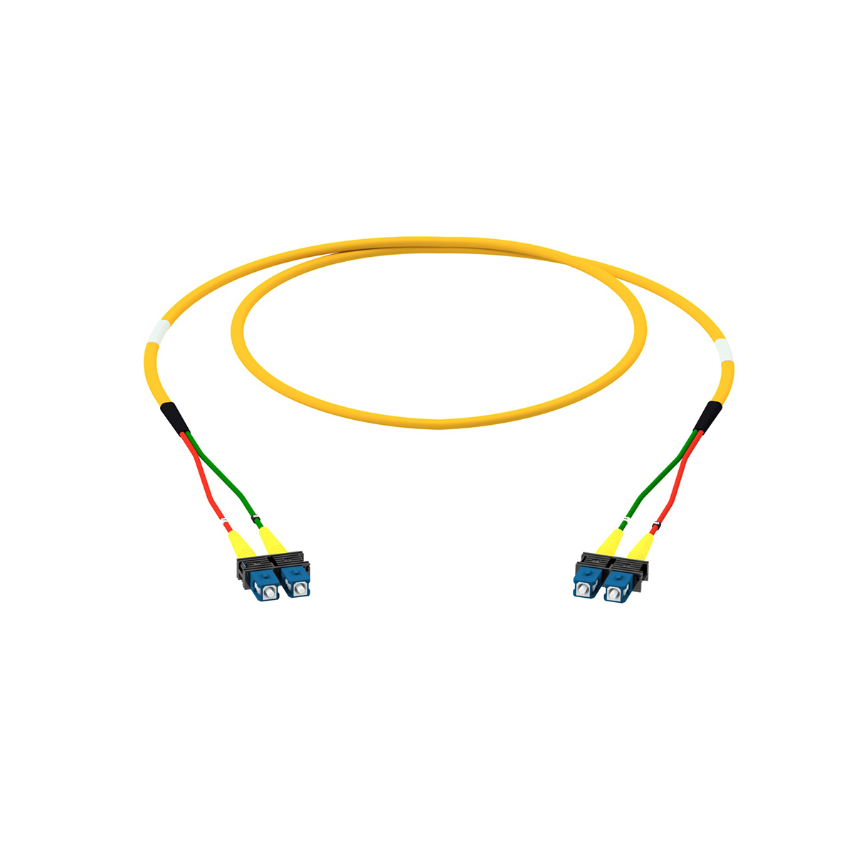 Fiber optic patch cord duplex singlemode OS2, SC-PC/SC-PC, I-V(ZN)HH 2x 2,1 mm