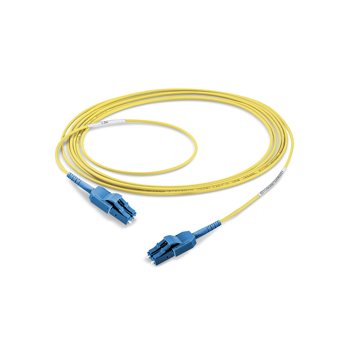 Fiber optic patch cord duplex singlemode OS2, LC-PC/LC-PC, I-V(ZN)H rund 2,0 mm, with LC Compact